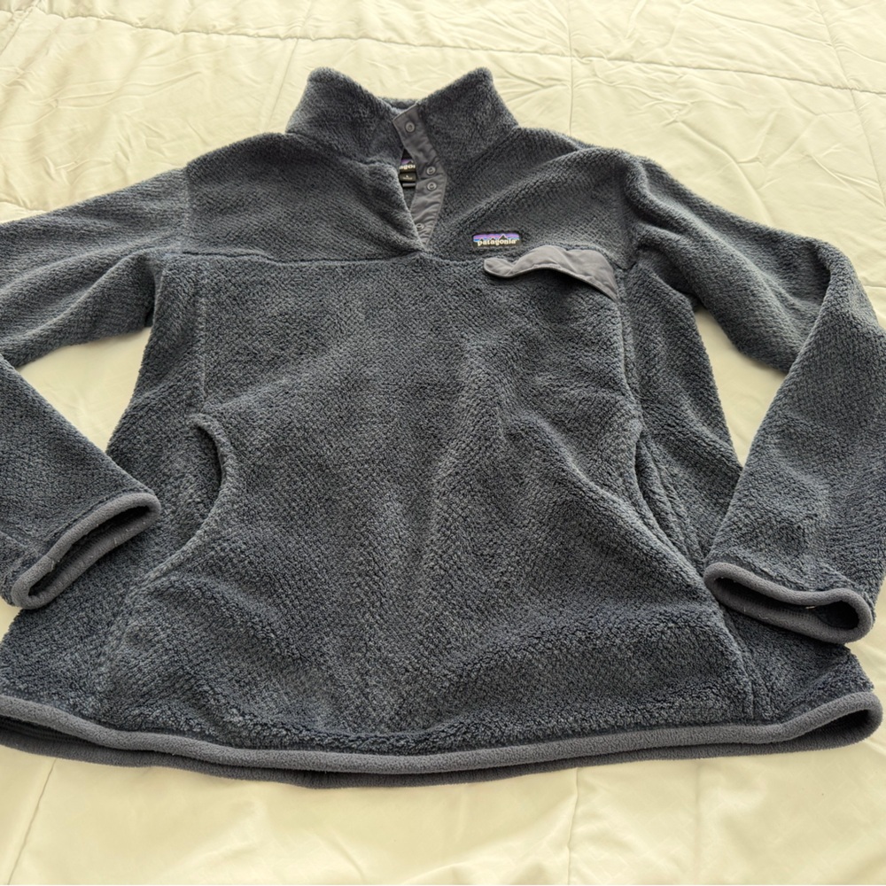 Patagonia Women's Zip Up Fleece - Dark Blue